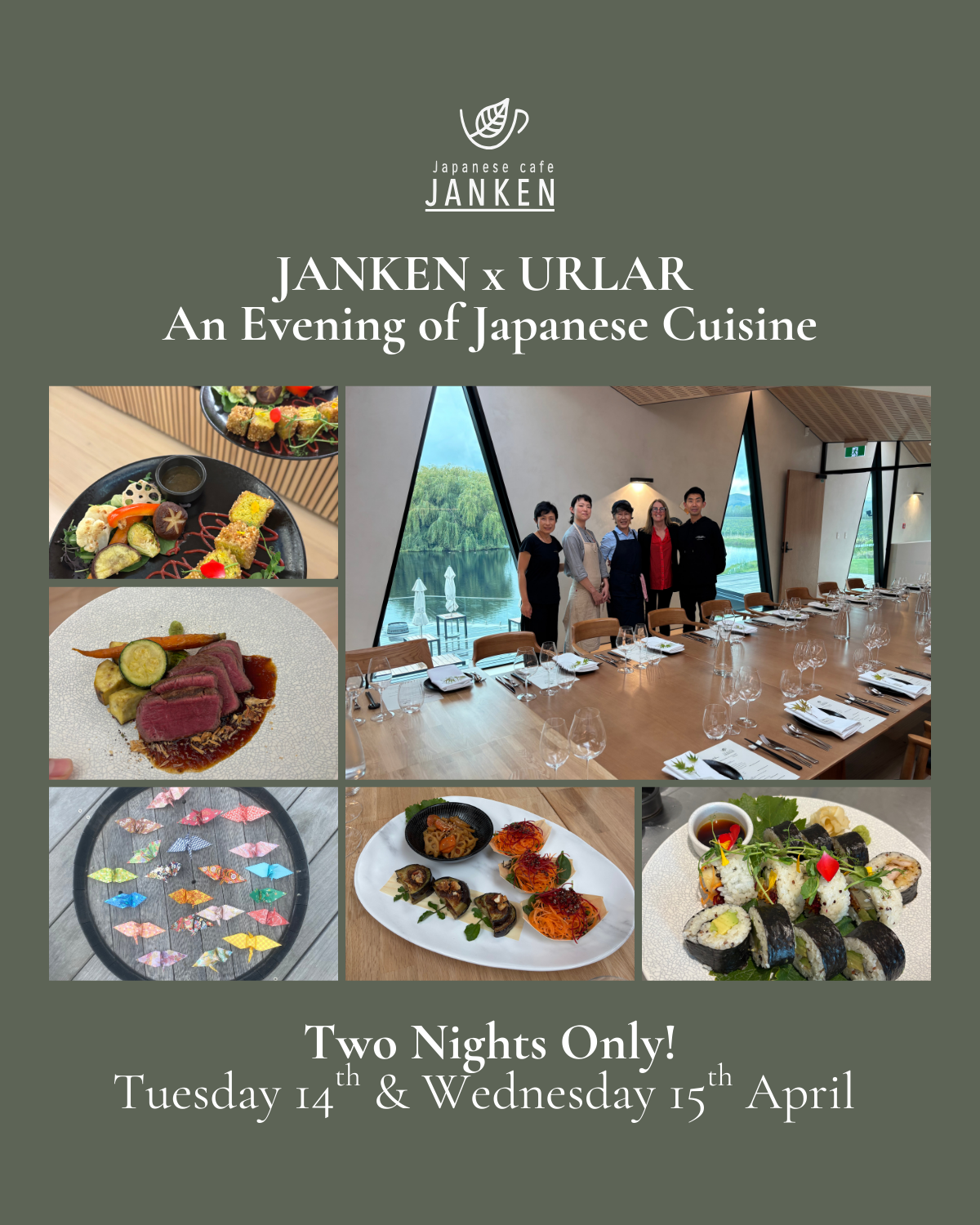 URLAR x JANKEN Dinner - 14th & 15th April 2026